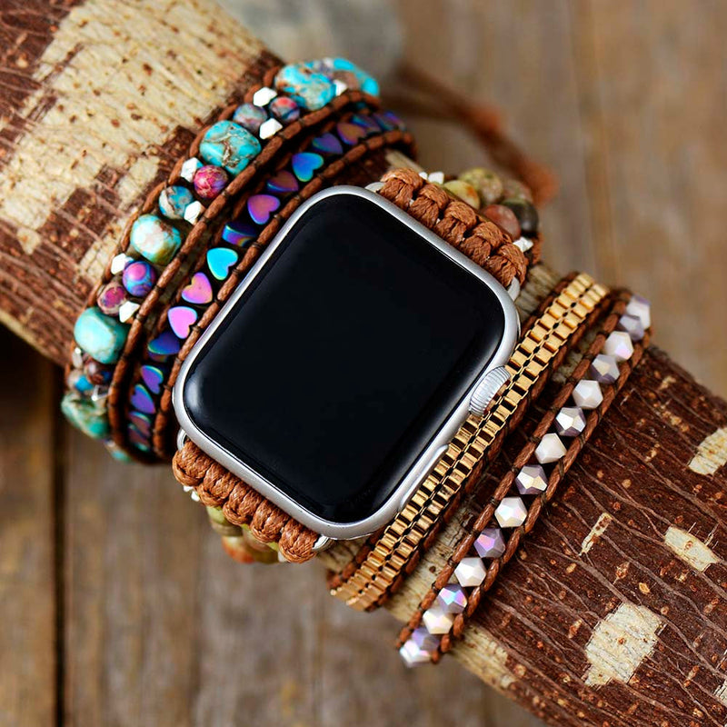 Jasper & Onyx Boho Bracelet for Apple Watch – Lyra