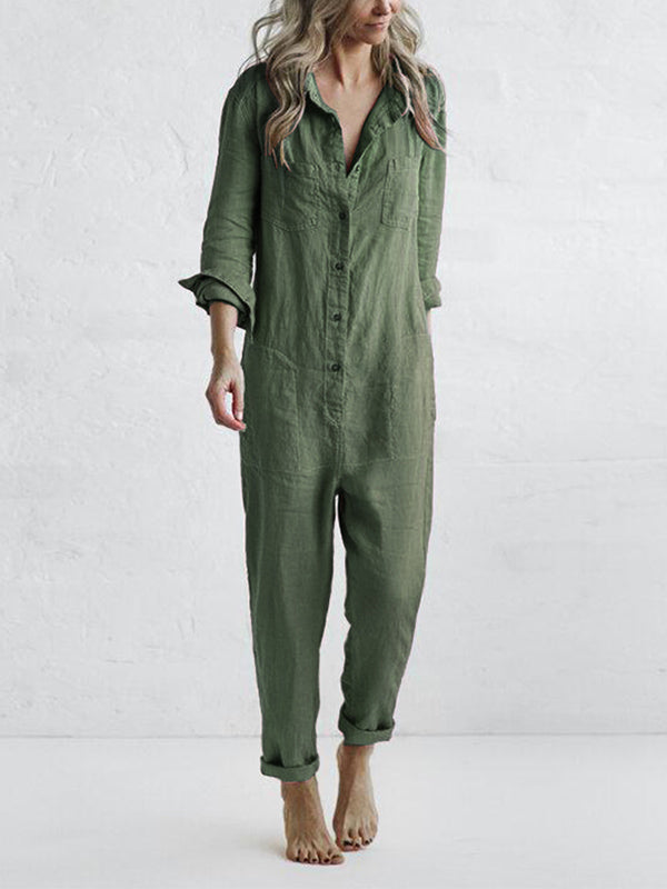 Casual jumpsuit – Liv | 100% bomuld, med praktiske lommer