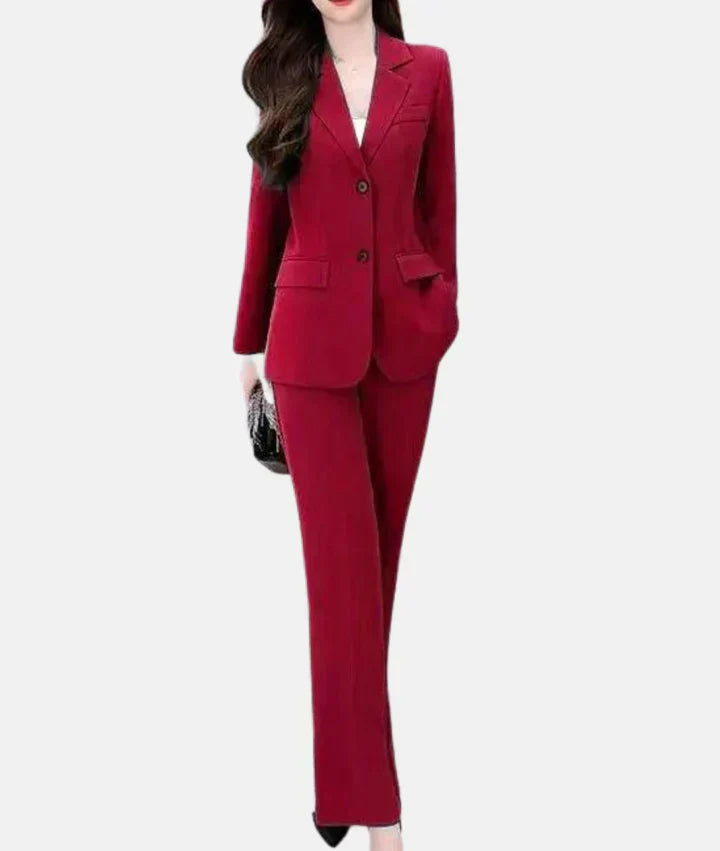 Stylish Pantsuit with Tailored Blazer - Isabella