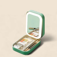 Kompakt oplyst make-up organizer til rejser - Liora