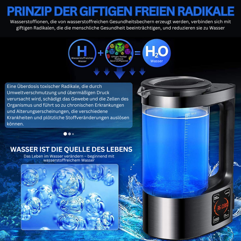Elektrisk vandrenser med brint- og alkalisk mulighed - PureFlow