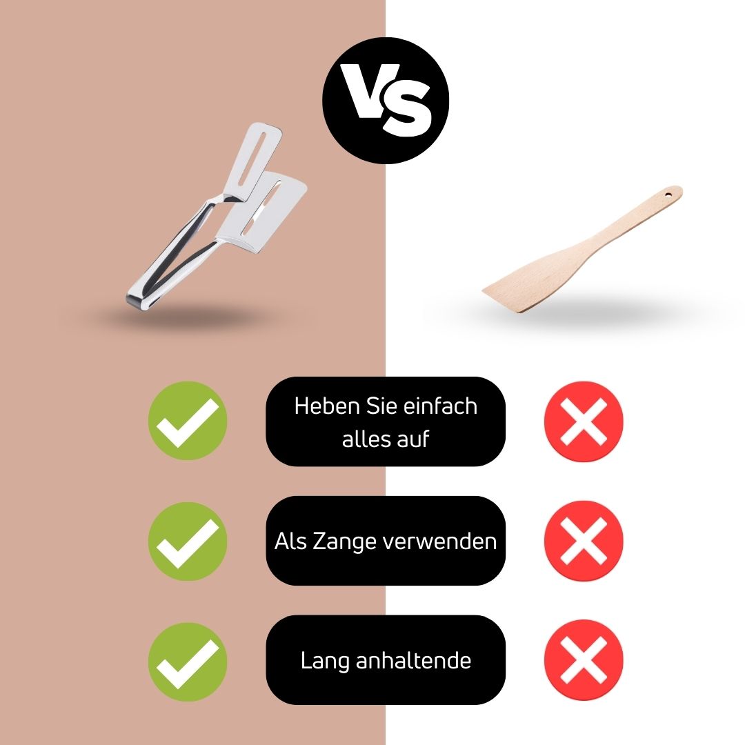 Dobbelsidet rustfri stålvender - DuoFlip