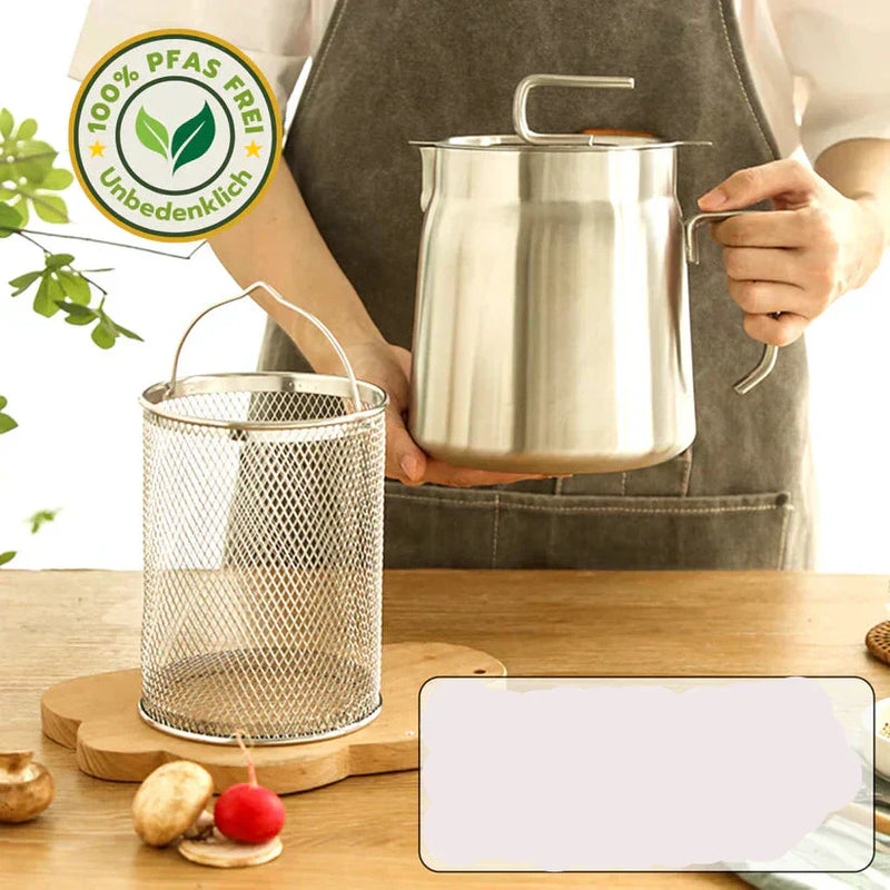 Compact Round Deep Fryer – SnackMaster Pro