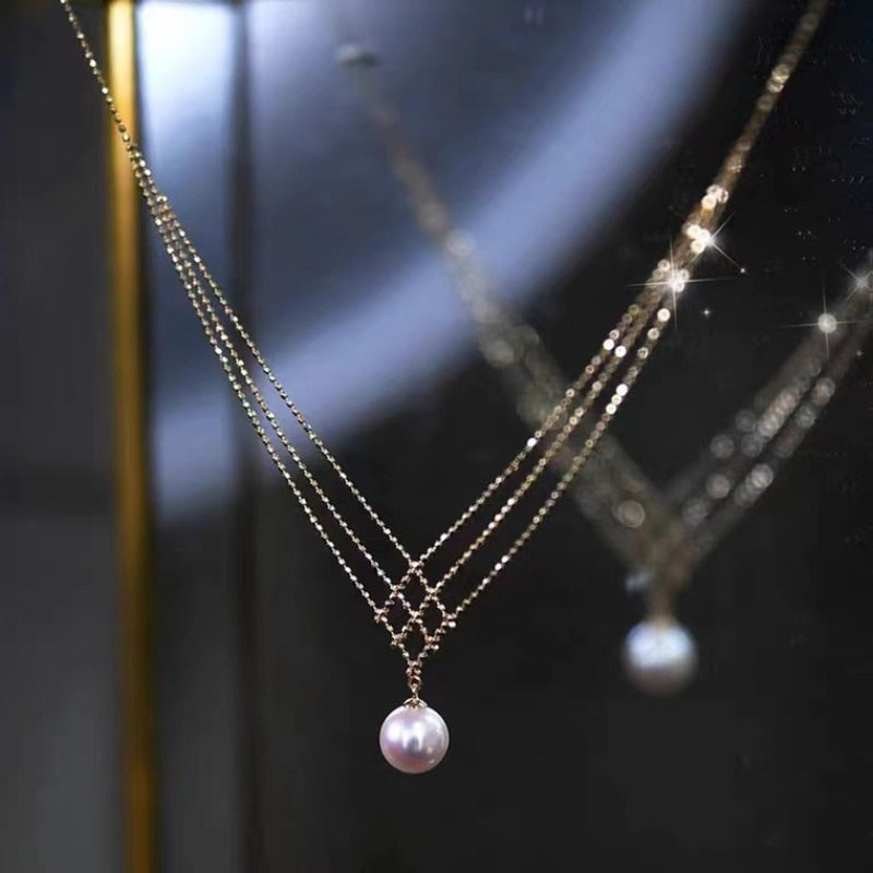 Braided Pearl Necklace - Mariela