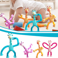 Flexible giraffe toy with suction cup - StretchyGiraffe
