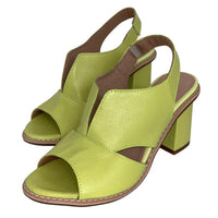 Sandalias de cuero para mujer con tacón y plantilla cómoda – Selina