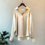 Stilvolle Satin Damenbluse - Elina