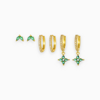 Gold-plated Earring Set - Sophie