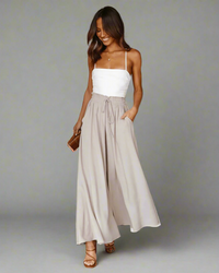Light Women's Summer Pants with High Waist – Mira