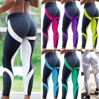 High Waist Damen Yoga Leggings mit Geometrischem Muster – Aurora