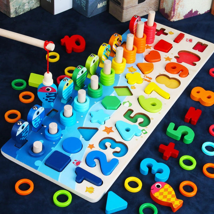 Montessori Toddler Play Board - Wooden Play Safari