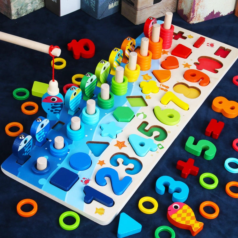 Montessori Toddler Play Board - Wooden Play Safari
