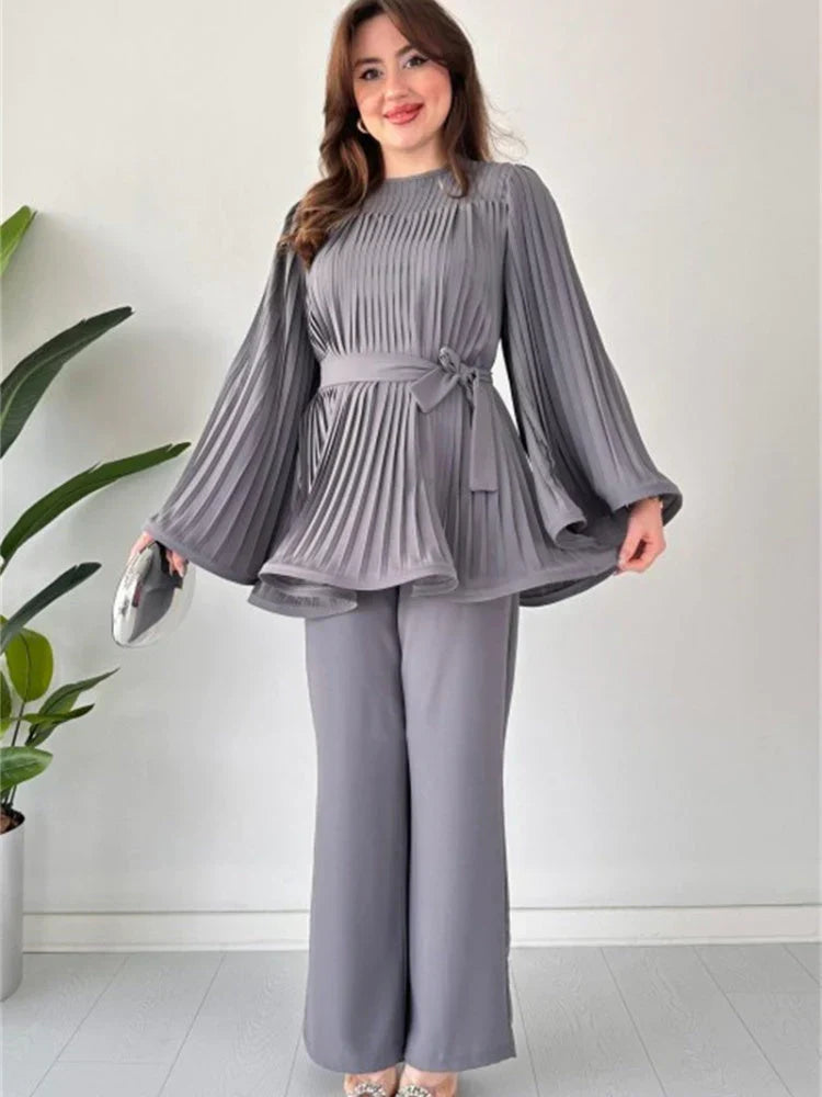 Conjunto de ropa plisada para mujer – Selene