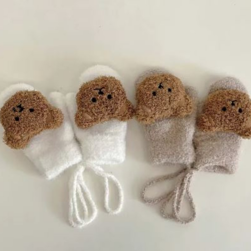 Children's winter gloves with bear motifs – TinyBear gloves
