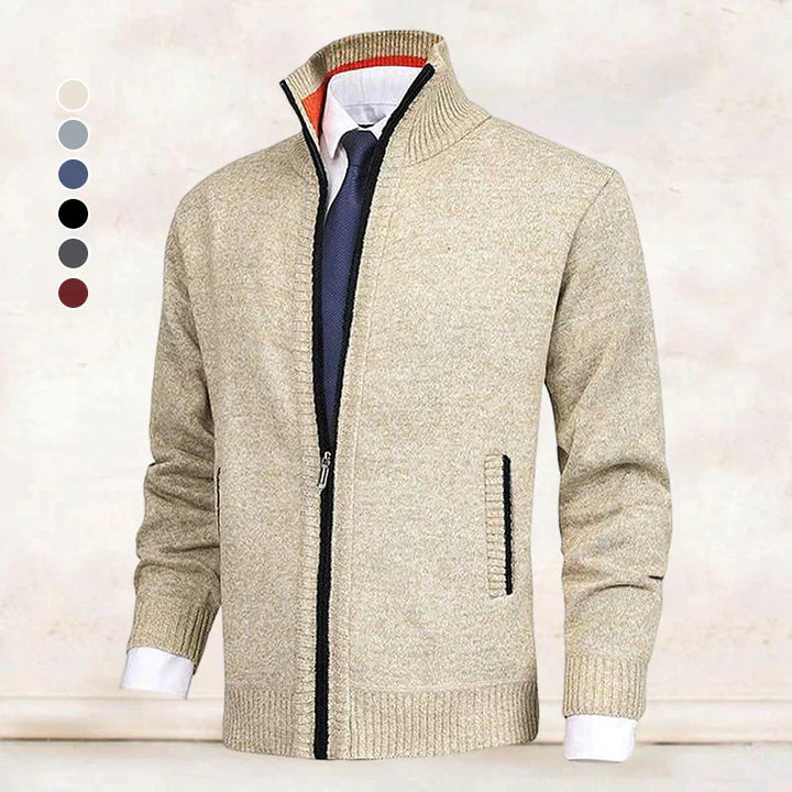 Trendy herre strikjakke - Orion