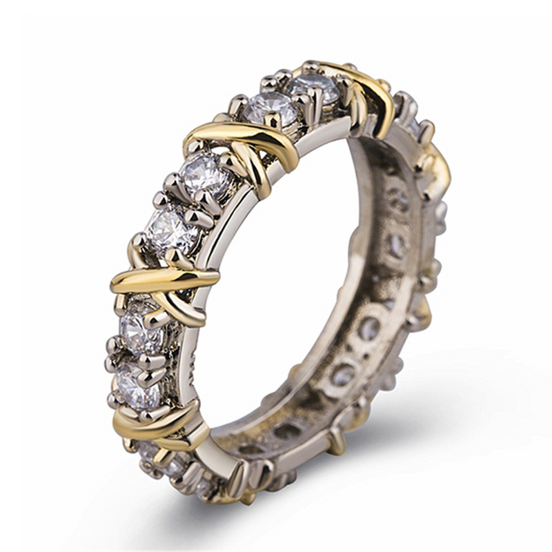 Anillo cruzado Platin Liebe - Auryn