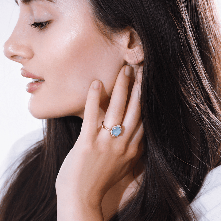 Mystical Shine Cocktail Ring – Elowen