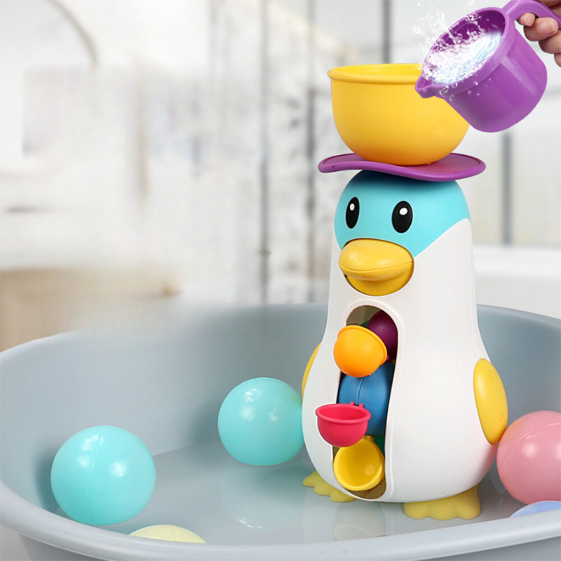 Waterwheel Bath Toy – Splash Penguin