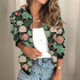 Trendige Bedruckte Damen Reißverschlussjacke - Faye