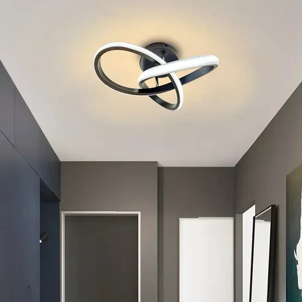 Modern LED ceiling light with double ring design – Twilight Rings