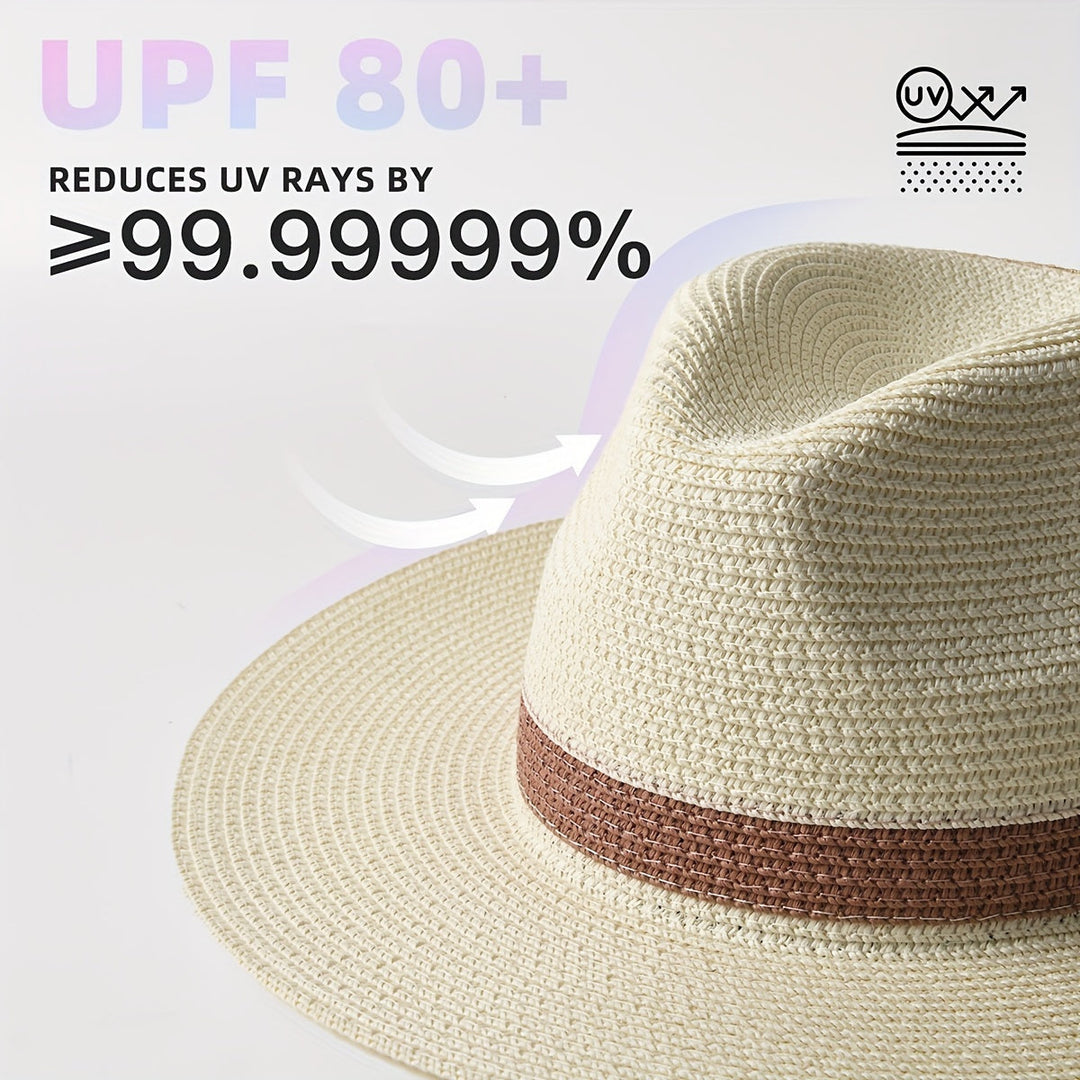 Trendy solhatt med bred brem for damer og herrer – SunShield Panama