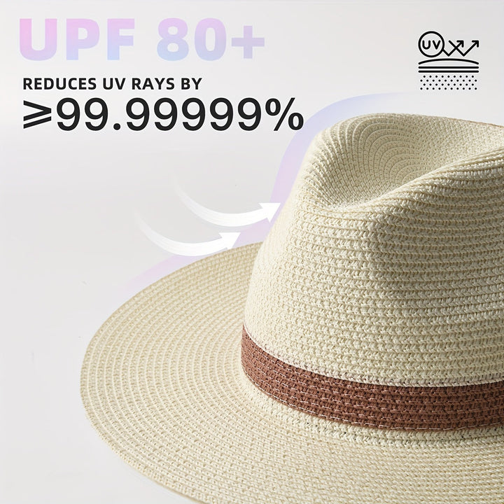 Trendy solhatt med bred brem for damer og herrer – SunShield Panama