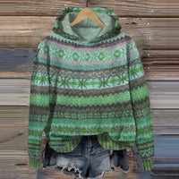 Warm Women's Hoodie with Pattern – Freya