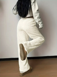 Myk Teddy Sherpa Loungebukse for damer – Noémie