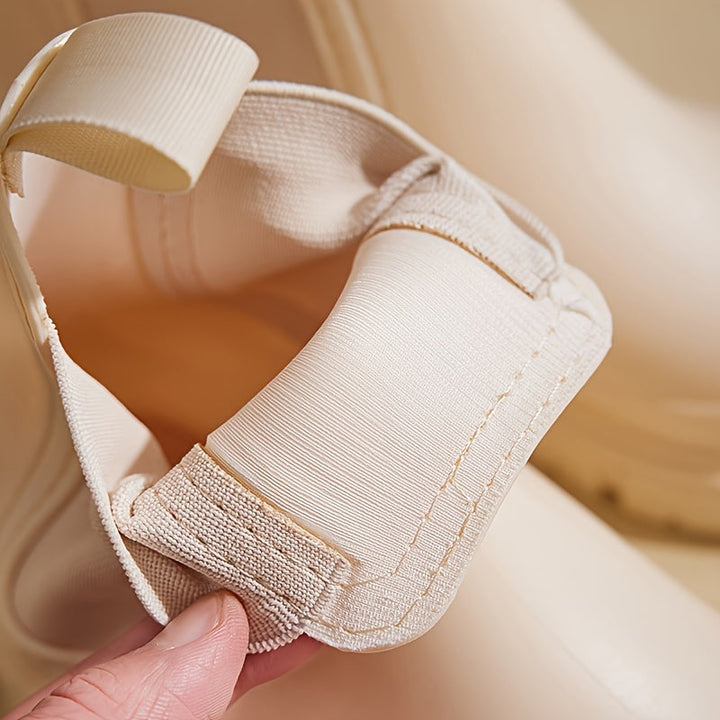 Botas de lluvia para mujer, media caña, impermeables con suela antideslizante – Selora