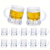 Transparente Mini-Bierkrüge 2er-Set (je 12 Stück) – MiniKrugSet Oktoberfest 2025