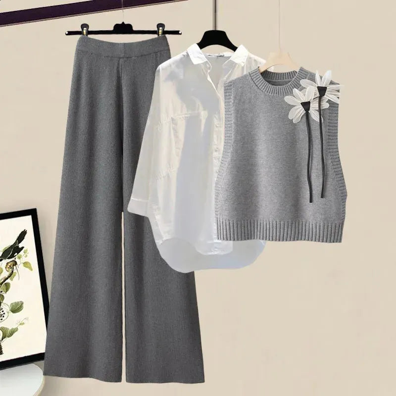 Knitted 3-piece Women's Set – Camilla