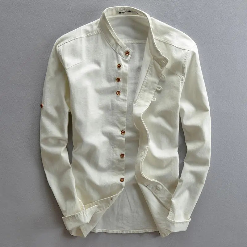 Camisa casual elegante para hombre con botonadura – Benno