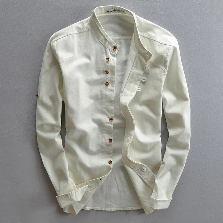 Camisa casual elegante para hombre con botonadura – Benno