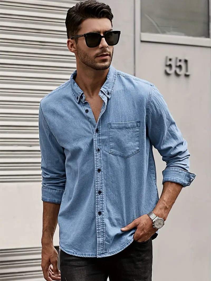 Herbst Denim Men's Shirt – Milan