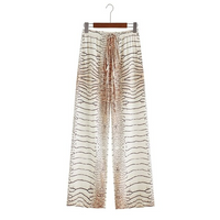 Wide-cut summer pants made of chiffon – Liana