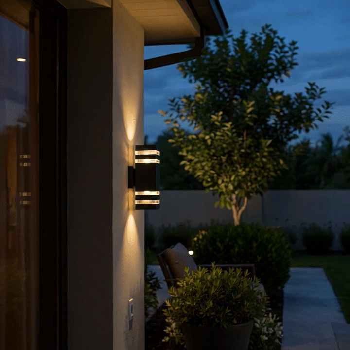 2-Wege hoch runter Außenwandlicht, wetterbeständige Aluminium-LED-Wandleuchte 2