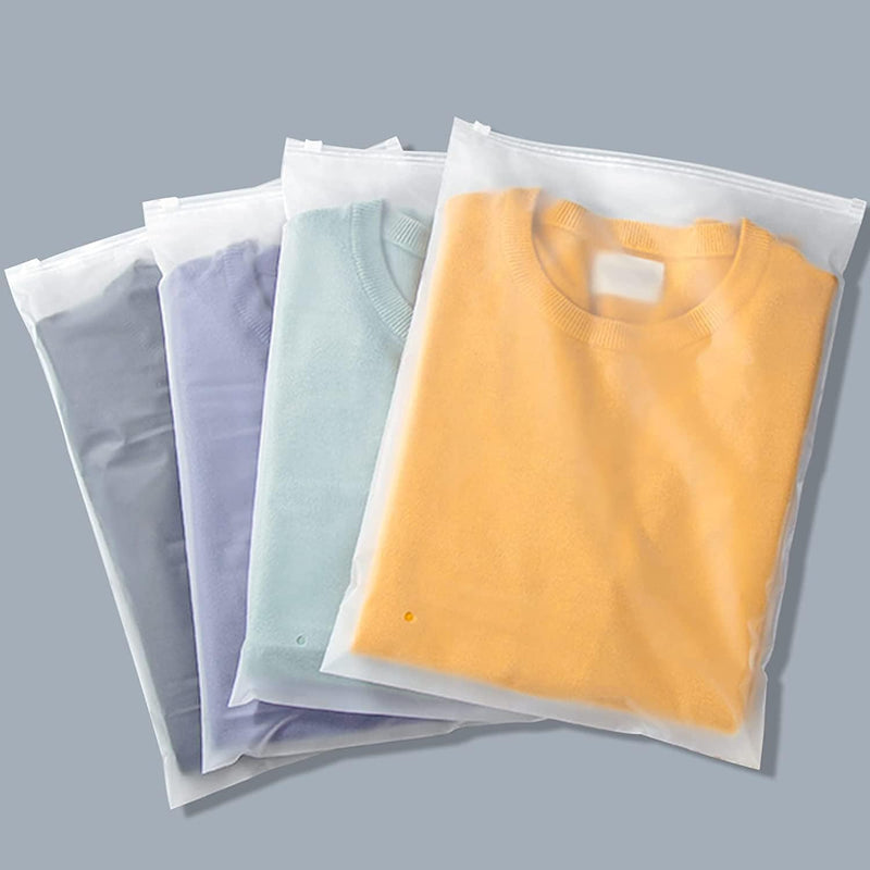 Bolsas de almacenamiento con cremallera versátiles y congeladas – Paquete de 20 fundas protectoras de ropa de plástico (Compra 2 juegos, recibe 1 GRATIS)
