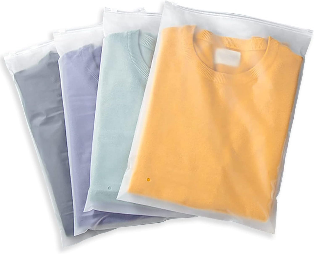 Bolsas de almacenamiento con cremallera versátiles y congeladas – Paquete de 20 fundas protectoras de ropa de plástico (Compra 2 juegos, recibe 1 GRATIS)