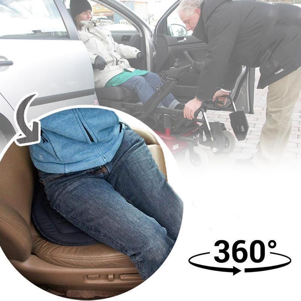 Rotatable Memory Foam Seat Cushion with Non-Slip Base – Movello