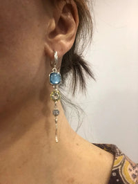 Pendientes Blau-Stein Kreuz - Elías