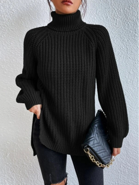 Trendy dame rullekravepullover – Esmée