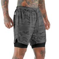 Men's running shorts with double layer – Milan