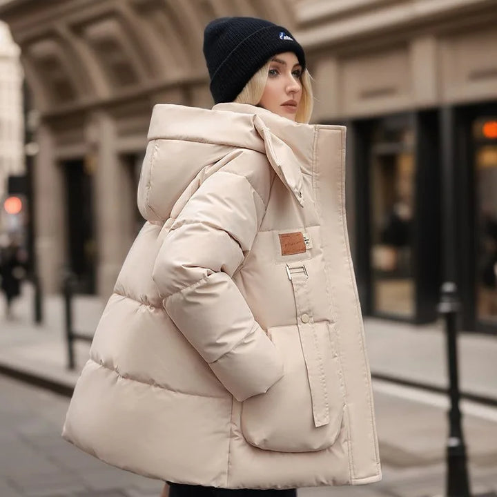 Komfortabler Damen-Wintermantel mit Daunenfüllung – Amelina