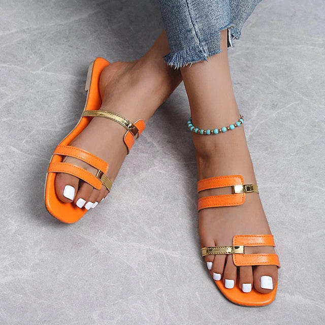 Women's Flat Summer Sandals with Open Toe – Avianne