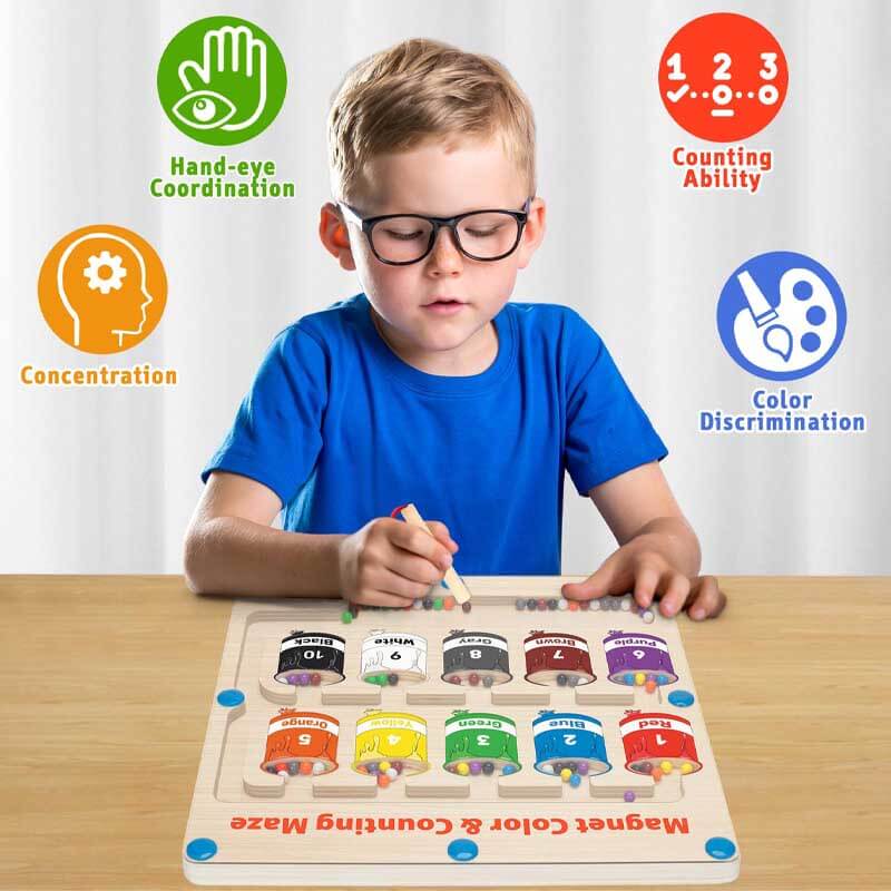 Colorful Magnetic Counting Puzzle – MagniTally