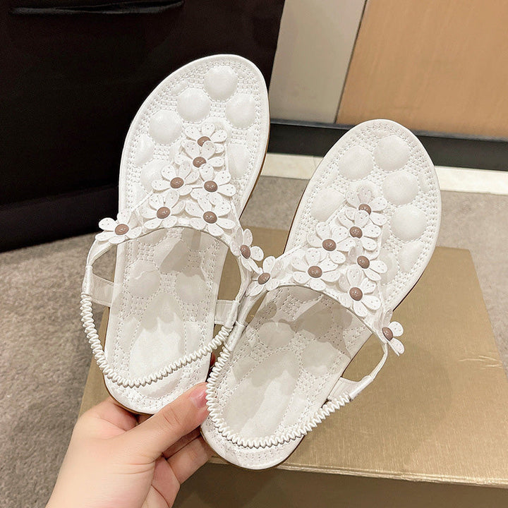 BloomGrace Sandaler | Stilfulde sandaler med blomsterdetalje til damer
