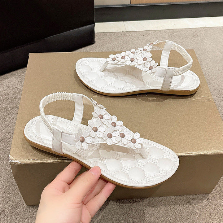 BloomGrace Sandaler | Stilfulde sandaler med blomsterdetalje til damer