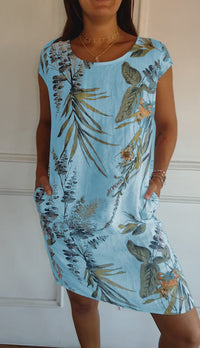 Comfortable Dress with Round Neckline – Valentina
