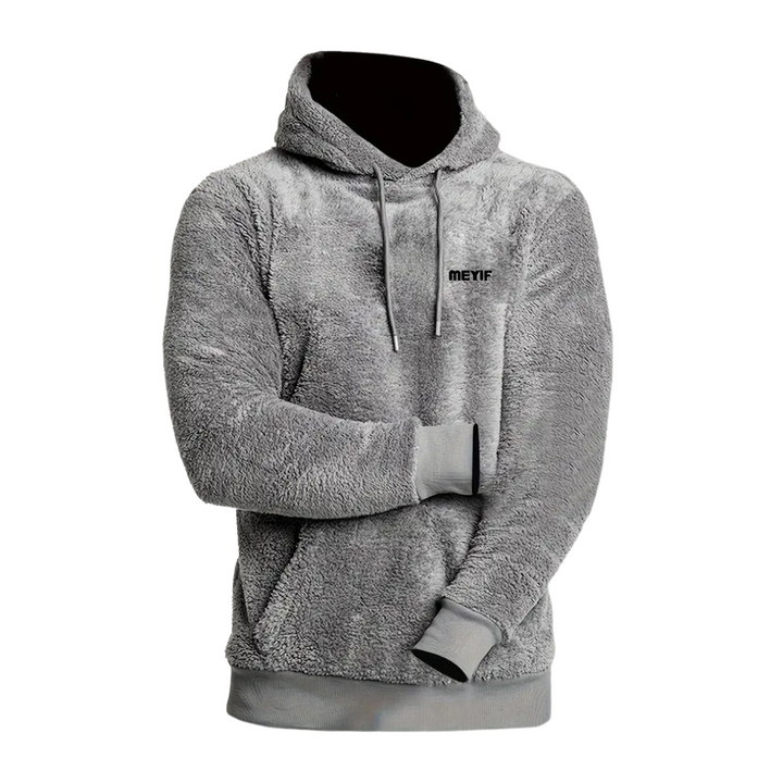 Men's hoodie lined with plush & hood – Emil