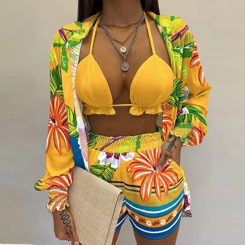 Stylish 3-piece summer outfit for beach and pool - TropenGlow